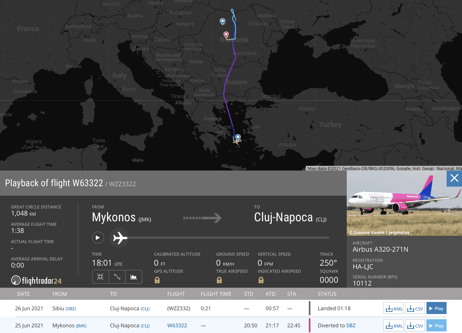 Un zbor TAROM a aterizat la Cluj Napoca din cauza furtunii după 10 ore